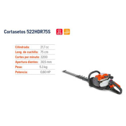 Cortasetos husqvarna 522hdr75s