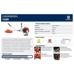 Guadañadora husqvarna 143rii