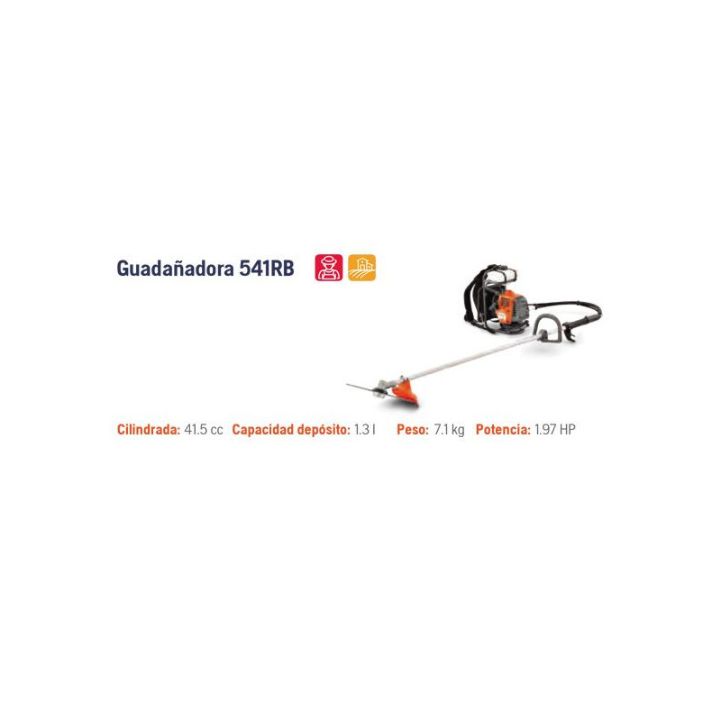 Guadañadora husqvarna 541rb-espalda